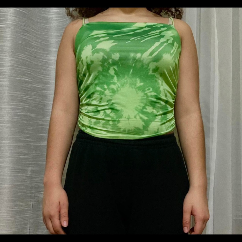 💟cute y2k green crop top💟